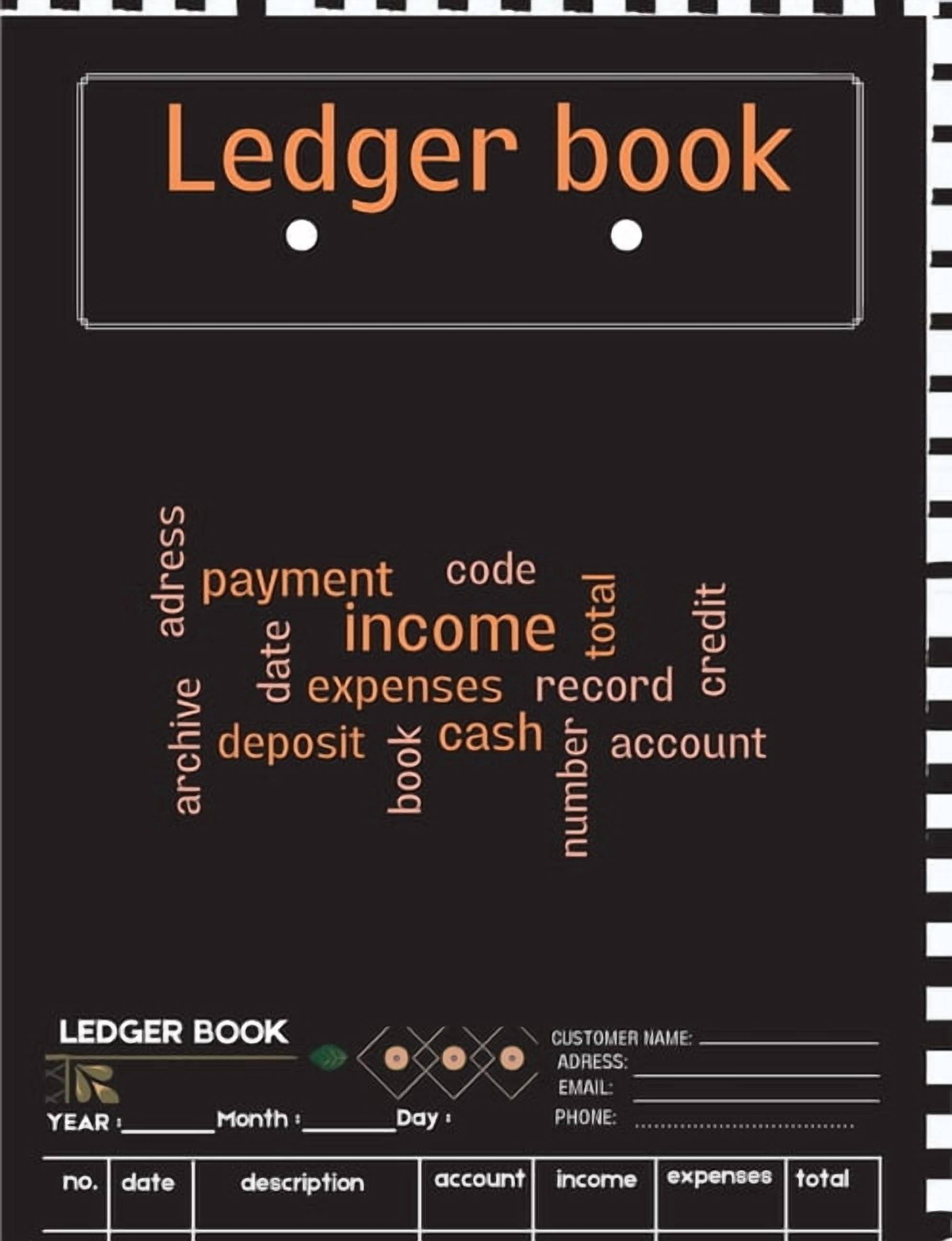 Ledger Book: A Complete Expense Tracker Notebook, Expense Ledger ...