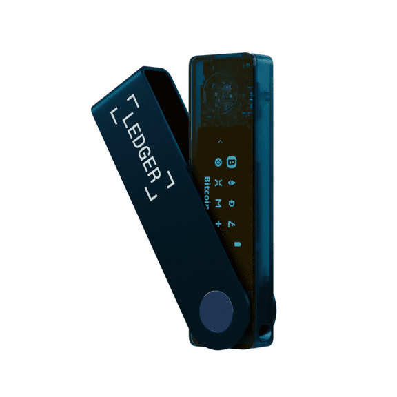 Ledger Nano X Bluetooth Hardware Wallet Gem Blue Edition | Secure Crypto Cold Storage | Supports 5500+ Coins & Tokens | Mobile + Desktop Compatible
