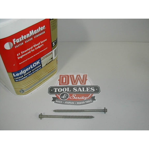 FastenMaster LedgerLok Deck Screw - Steel, Screw-In, Multicolor - 4 Deck Screw