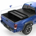 thumbnail image 1 of RVNI 3 Fold 6FT Soft Truck Bed Tonneau Cover For 2016-2023 Toyota Tacoma w/ LED Lamp, 1 of 5