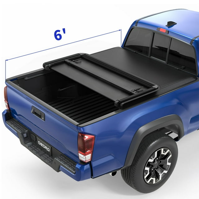 Ledkingdomus 3 Fold 6FT Soft Truck Bed Tonneau Cover For 2016-2023 ...