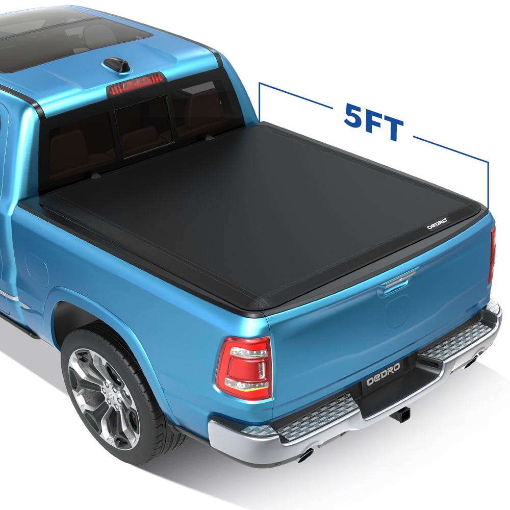 RVNI 5 Feet Bed Soft Roll Up Truck Bed Tonneau Cover for 2020-2023 Jeep Gladiator JT
