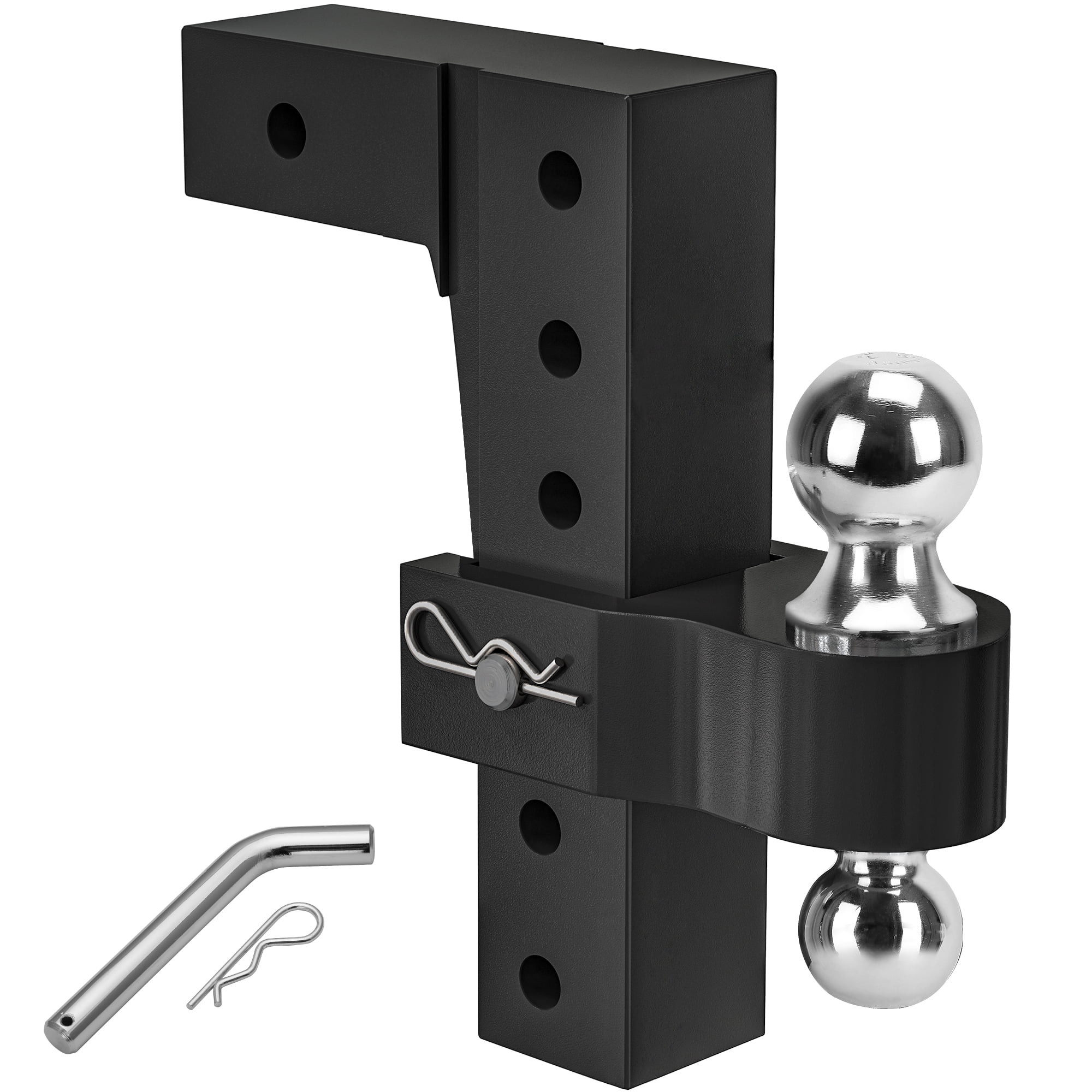Ledkingdomus Adjustable Trailer Hitch, Fits 2.5'' Receiver, 10'' Drop
