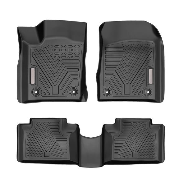 RVNI All Weather TPE Rubber Front and Rear 3-Piece for 2016-2021 Dodge Durango & Jeep Grand Cherokee All Weather Protection