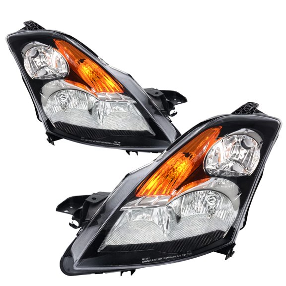 RVNI Factory Style Replacement Headlights For 2007 2008 2009 Nissan Altima Black Set