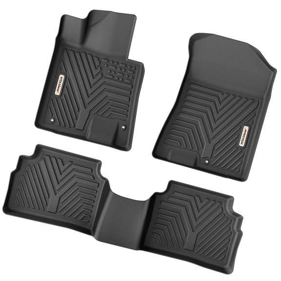 RVNI Floor Mats 2020-2023 Hyundai Sonata 2021-2025 Kia K5 (Only FWD Models, Not for AWD/Hybrid) TPE Custom Fit All Weather Sonata Floor Liners for 1st & 2nd Floor Mats Set