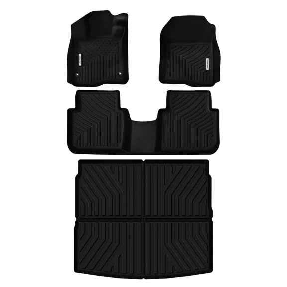 RVNI Floor Mats & Cargo Liner for Honda CRV 2025 2024 2023 TPE All Weather Custom Fit CRV Floor Liners and Cargo Mat