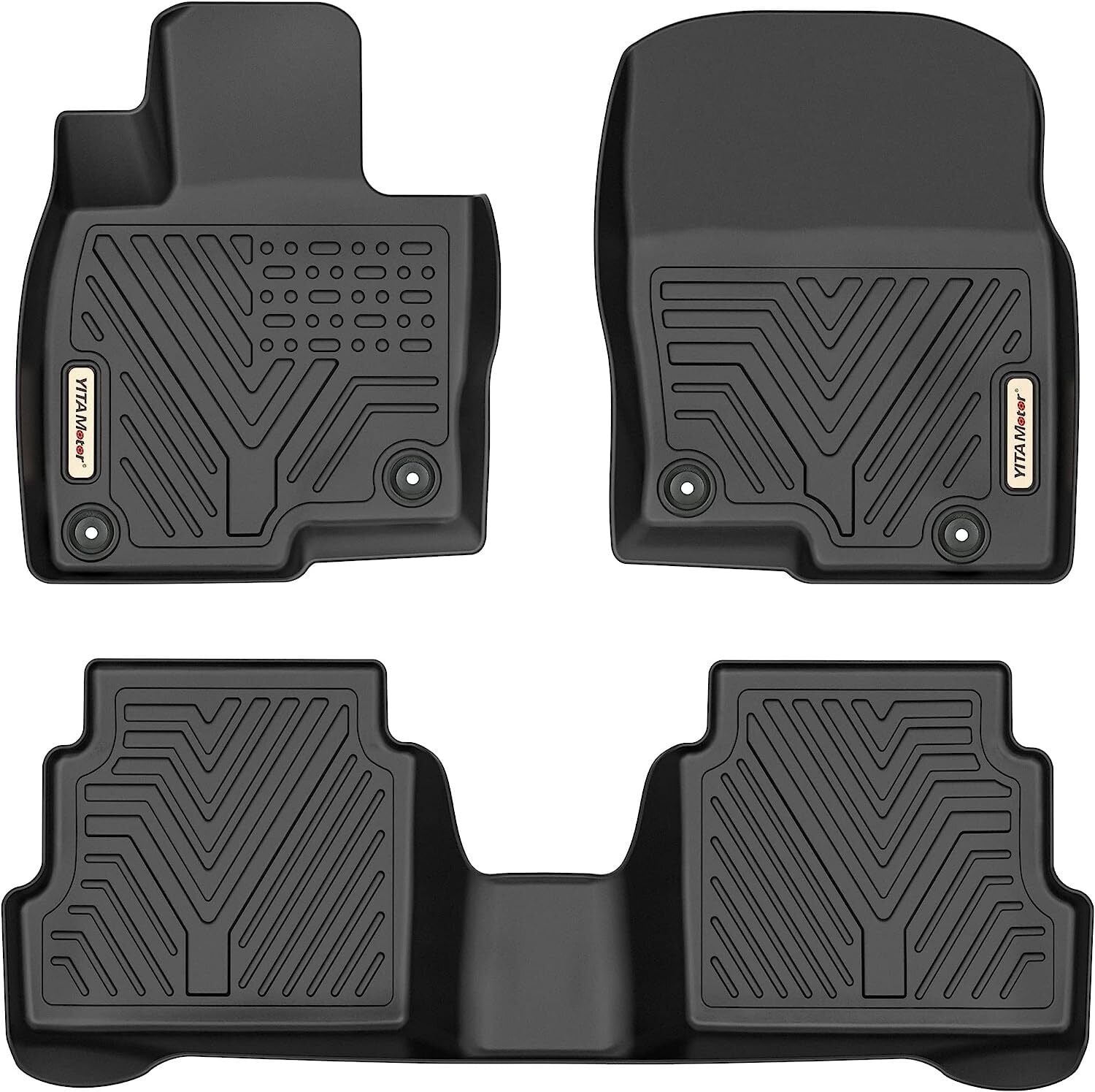 RVNI Floor Mats For 2017-2023 2024 Mazda CX-5 All Weather Liners Full Rubber Front and Rear 3-Piece Set