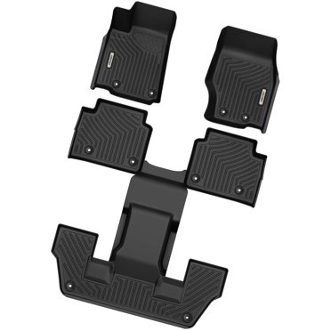 OEDRO Floor Mats For 2021-2025 Jeep Grand Cherokee L – 5-Piece All-Weather TPE