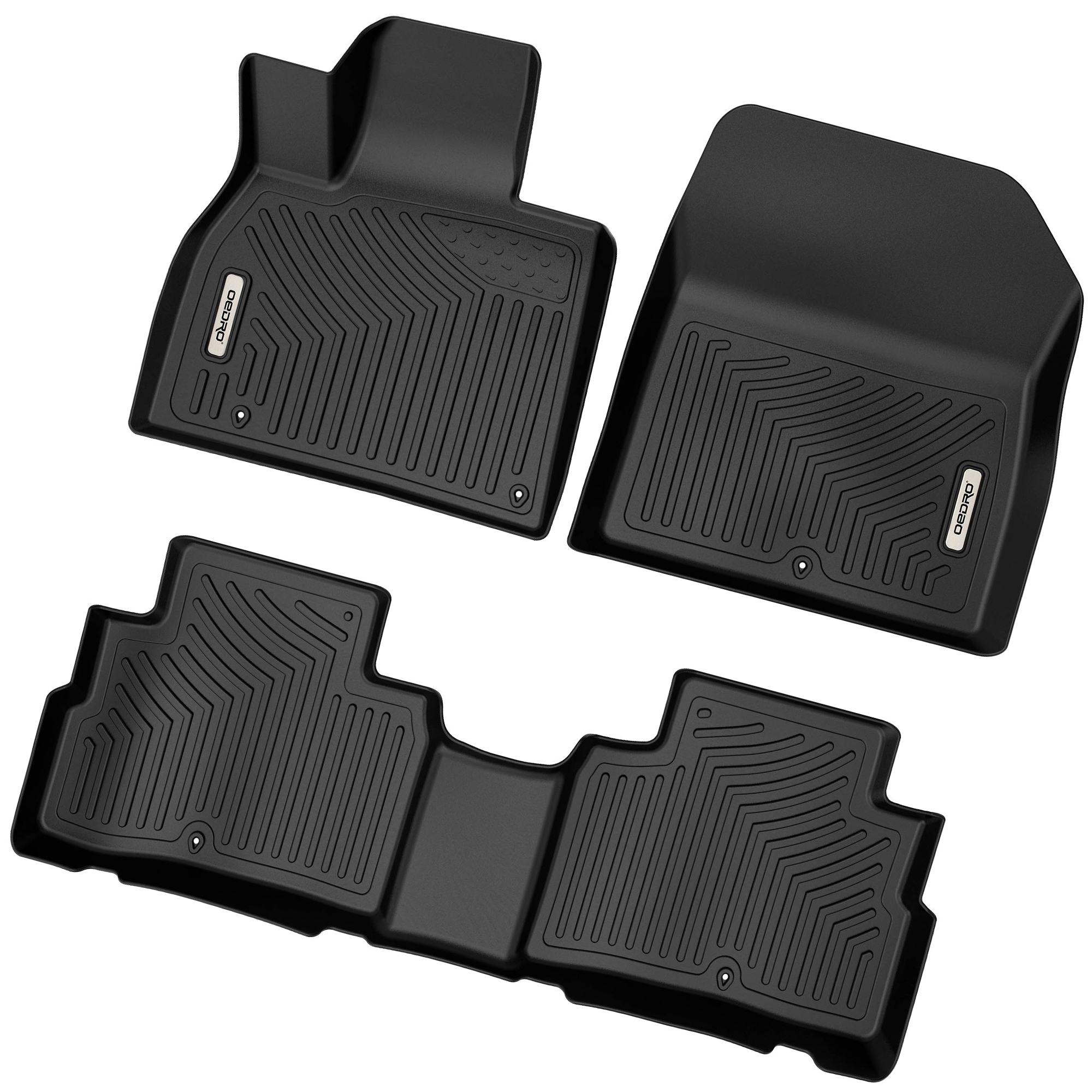Michelin 4Piece AllWeather Floor Mat Set, Black