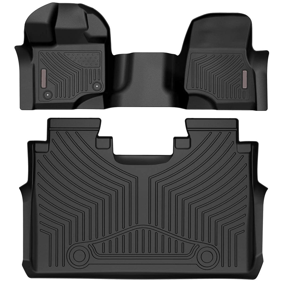 RVNI Floor Mats Liners TPE for 2015-2023 2024 Ford F150 F-150 Super Crew Cab F&R TPE