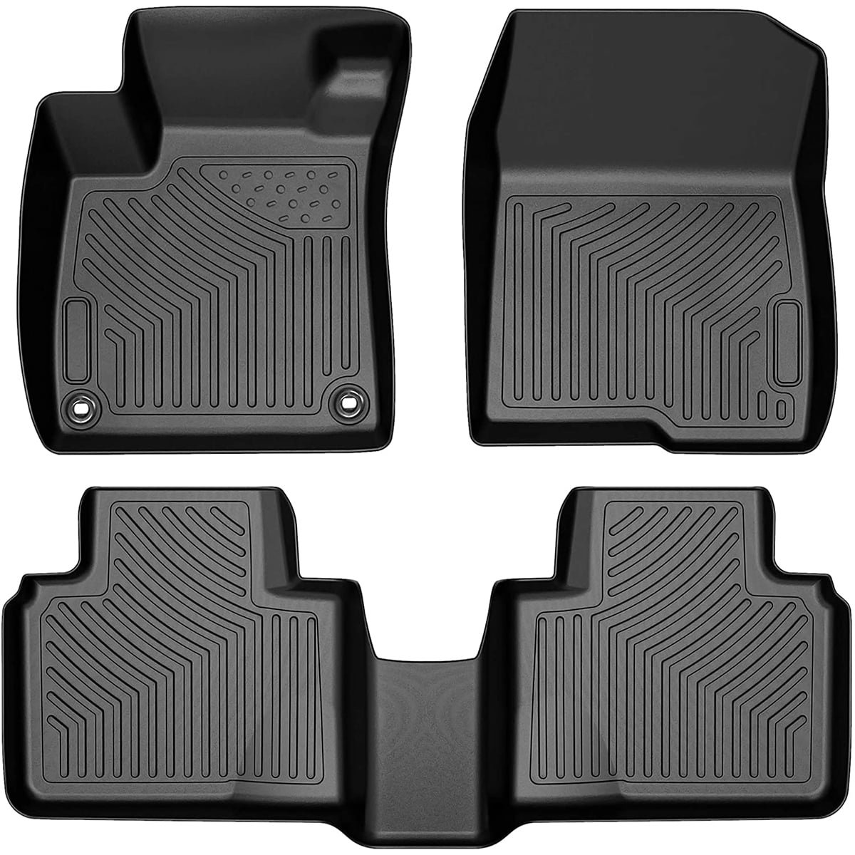 Ledkingdomus Floor Mats Liners TPE for 2018-2022 Honda Accord All-Weather Full Set