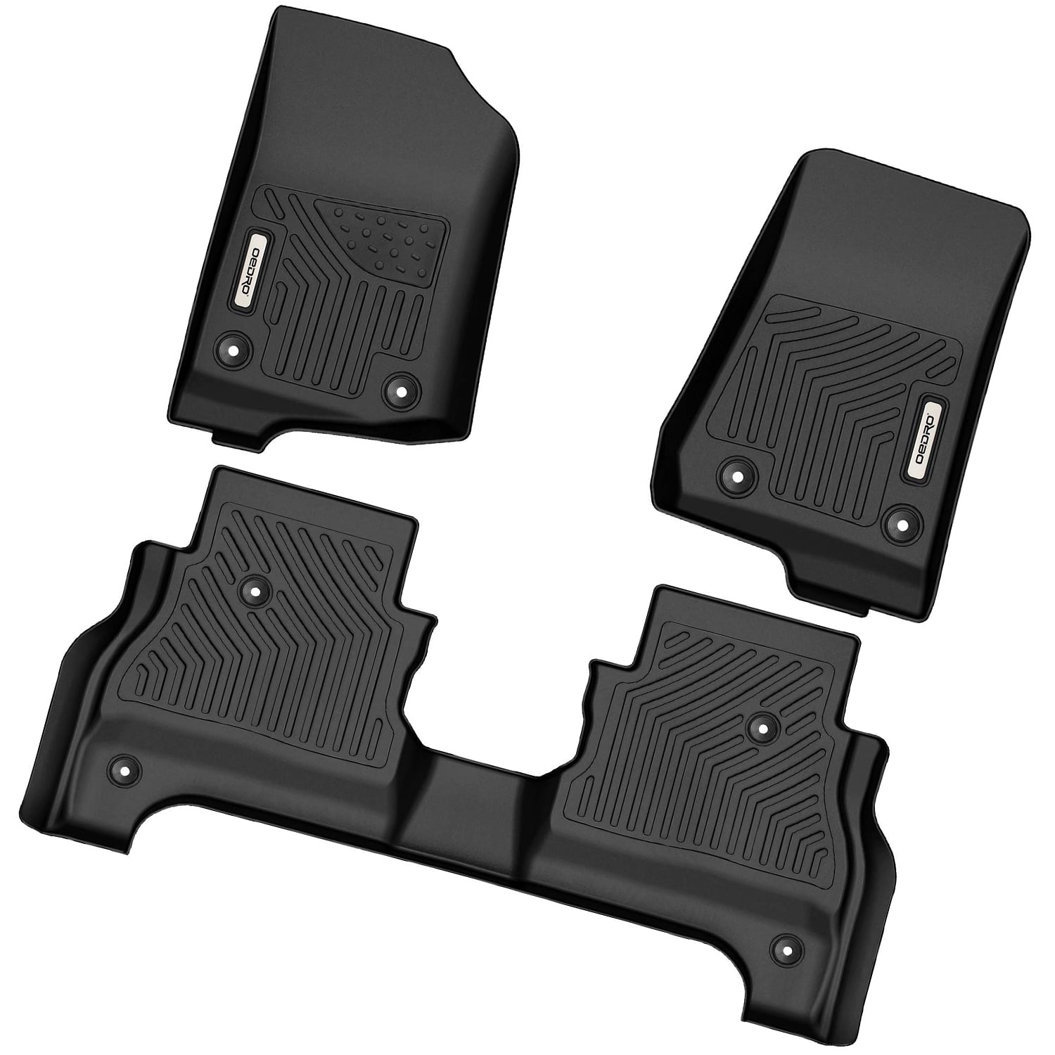 RVNI Floor Mats Liners for 20-23 Jeep Gladiator 4 Door TPE Floor Carpet