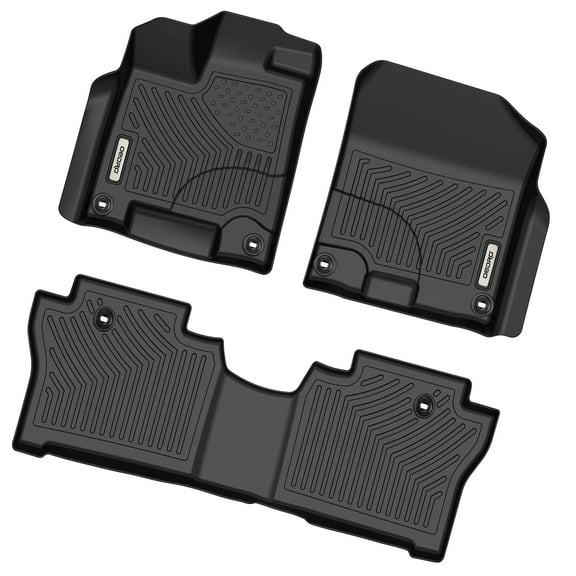 RVNI Floor Mats Liners for 2019-2023 Honda Passport TPE Rubber All-Weather Guard 3D Mold