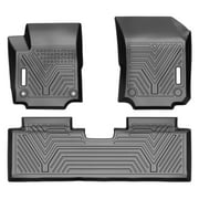 Ledkingdomus Floor Mats Set TPE 1st & 2nd Front And Rear for 2018-2023 2024 Chevrolet Equinox All-Weather