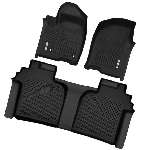 RVNI Floor Mats compatible with 2019-2023 2024 Chevy Silverado 1500 2019-2023 GMC Sierra 1500 all weather