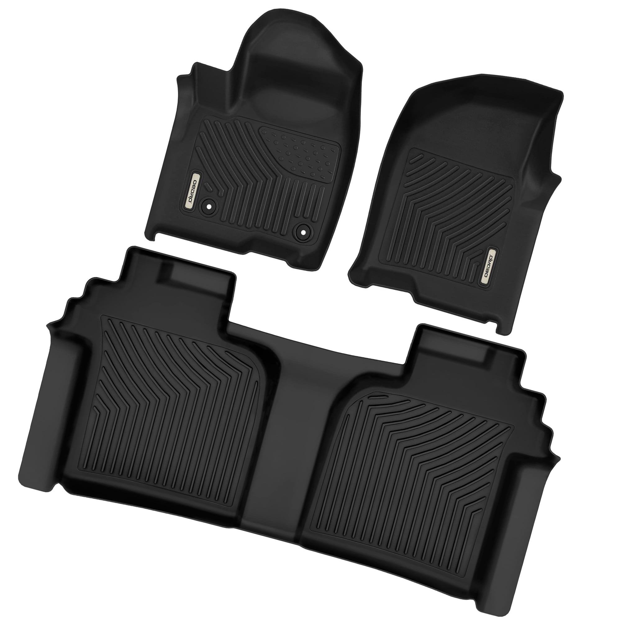Ledkingdomus Floor Mats compatible with 2019-2023 2024 Chevy Silverado 1500 2019-2023 GMC Sierra 1500 all weather