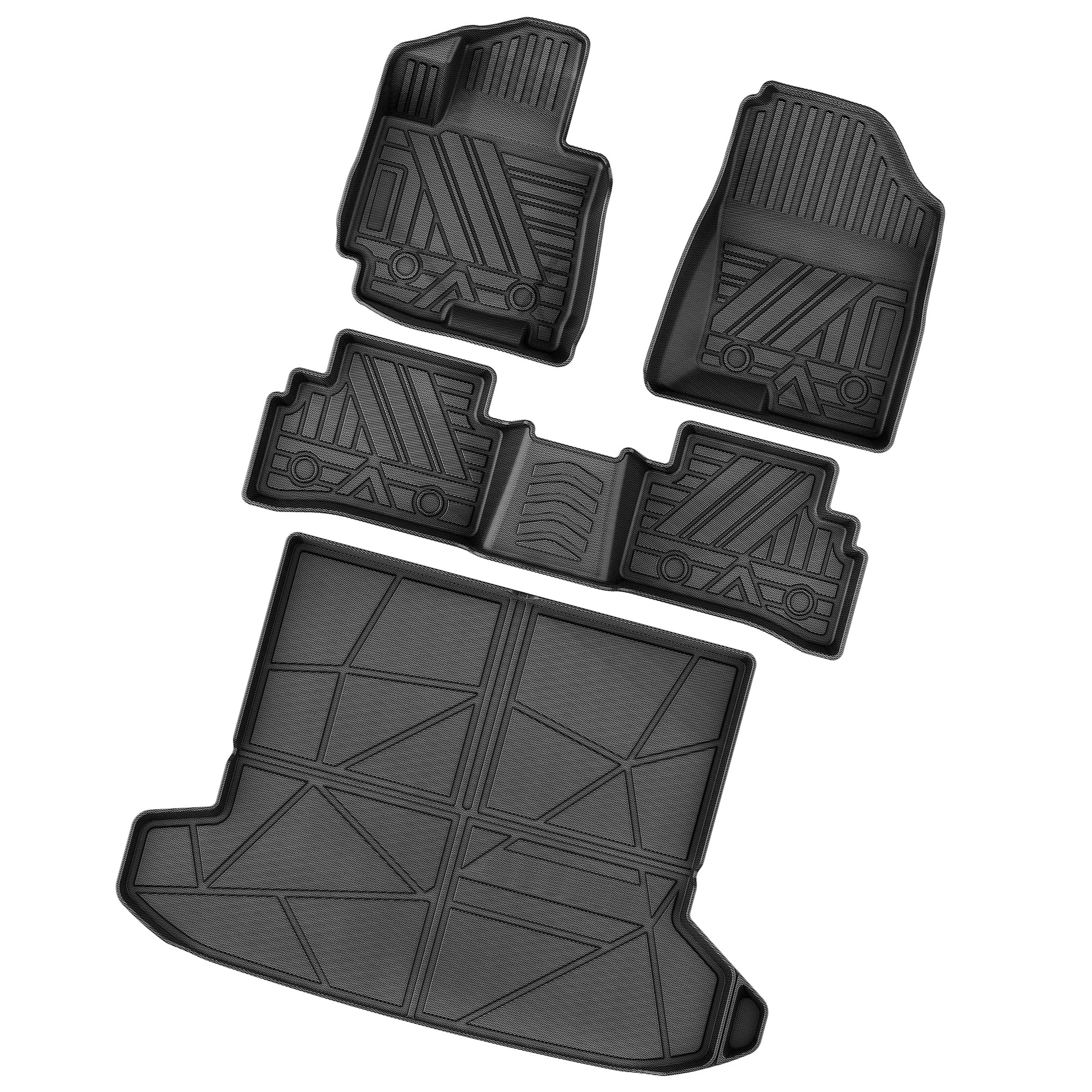 ELMASLINE 3D Rubber Mats + Boot Liner Set for Hyundai Tucson 2021-2024, High Edge