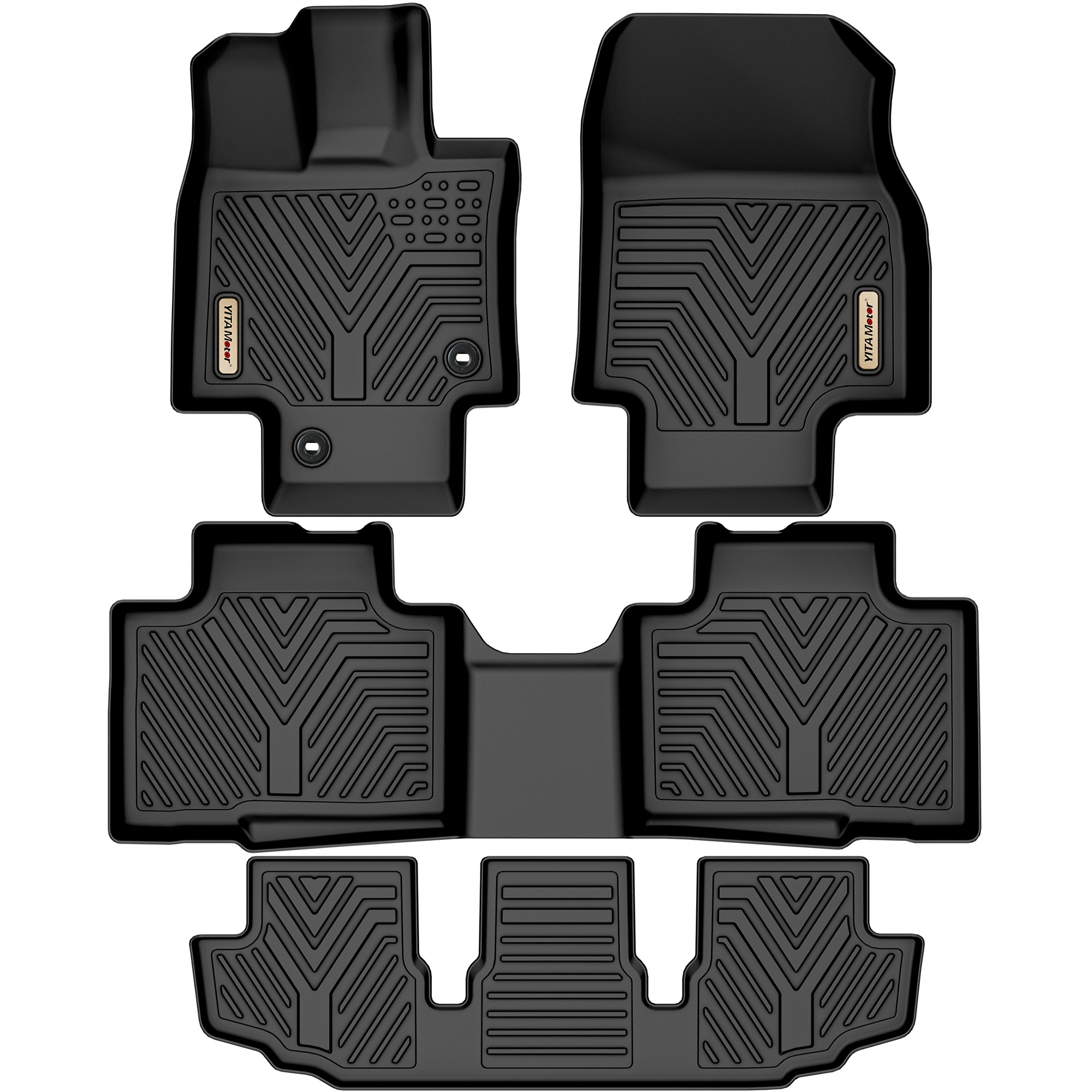 GGBAILEY Toyota Highlander Beige Classic Carpet Car Mats / Floor Mats