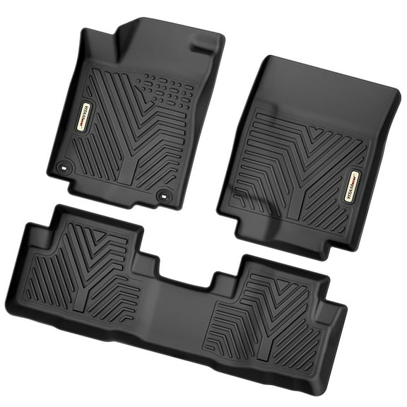 RVNI Floor Mats for 2012-2016 Honda CR-V CRV 1st & 2nd Row Black All Weather