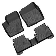 Ledkingdomus Floor Mats for 2013-2019 Ford Escape/2013-2019 Ford C-Max 1st and 2nd Floor Liners All Weather