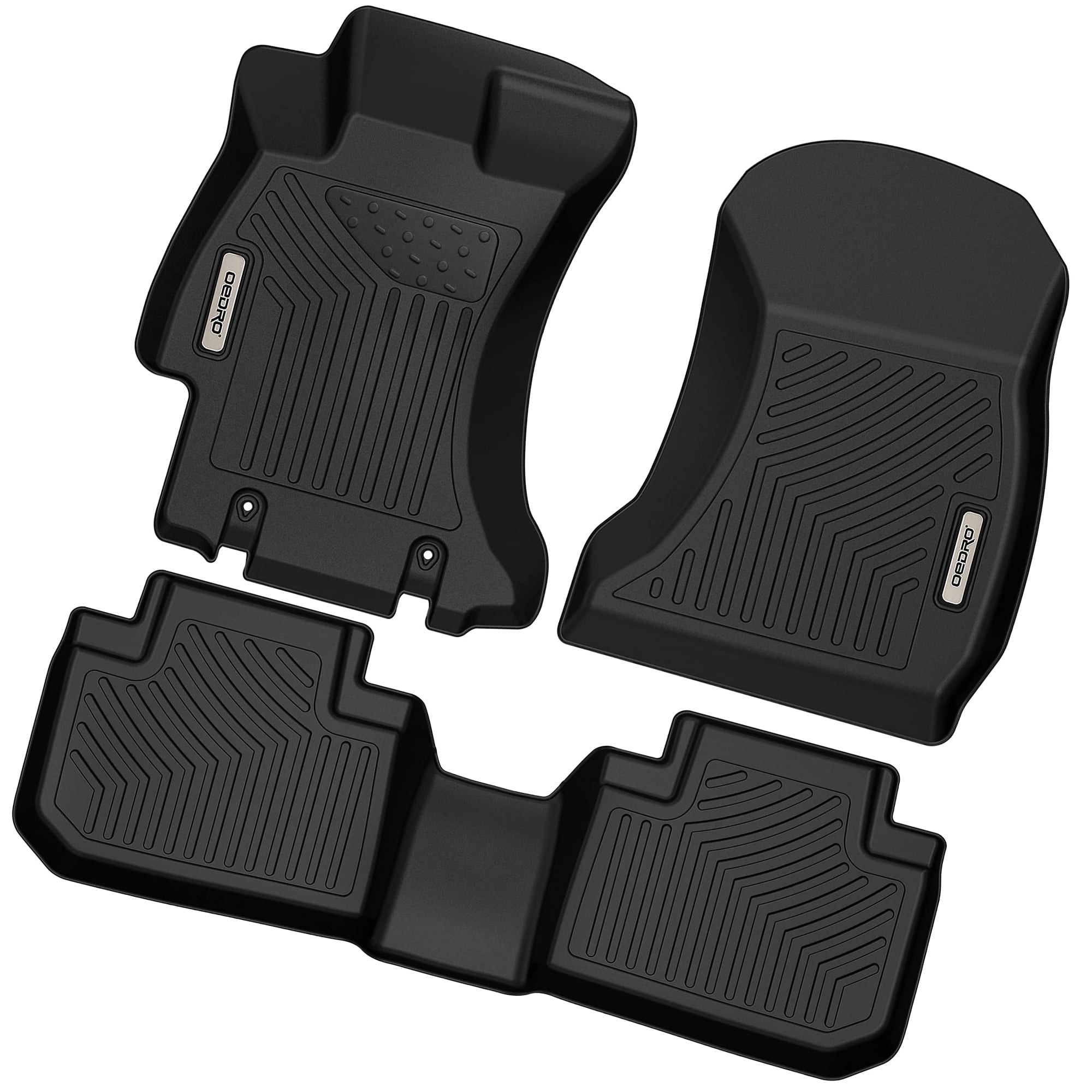 Ledkingdomus Floor Mats for 2019-2024 Subaru Forester 3D TPE Rubber Front &  2nd Seat 2 Row Liner Set All-weather 