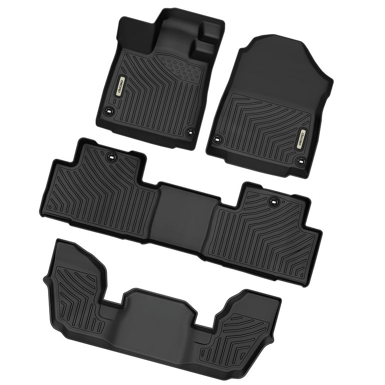 Ledkingdomus Floor Mats for 2022 2024 Acura MDX All Weather 3rd Row TPE Floor Liners