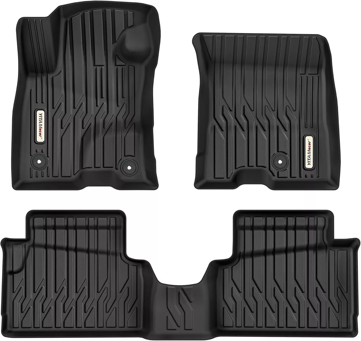 RVNI Floor Mats for 2022-2025 Ford Maverick Hybrid All-Weather TPE Front and Rear Row Floor Liners Fit Maverick Car Mats