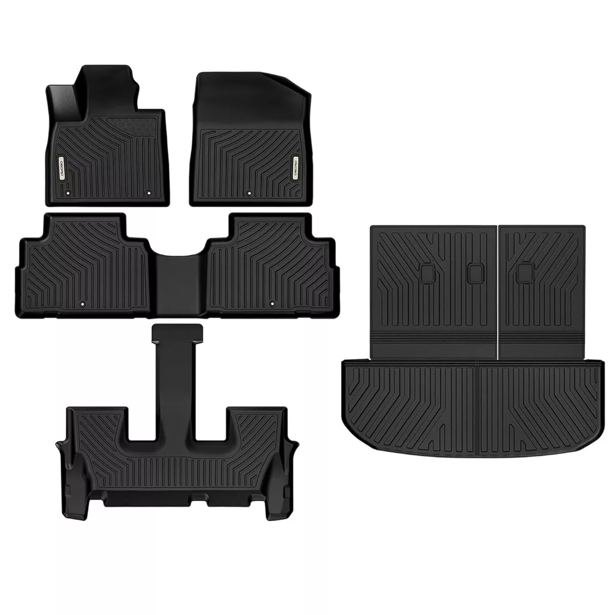 5Pcs All Season TPE 3 Row Floor Mats+Trunk Liner For 2020 5Pcs All Season TPE 3 Row Floor Mats+Trunk Liner For 2020