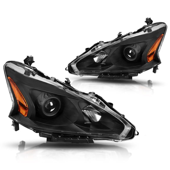 RVNI Headlight Assembly for 2013-2015 Nissan Altima Sedan Headlamps Clear Lens
