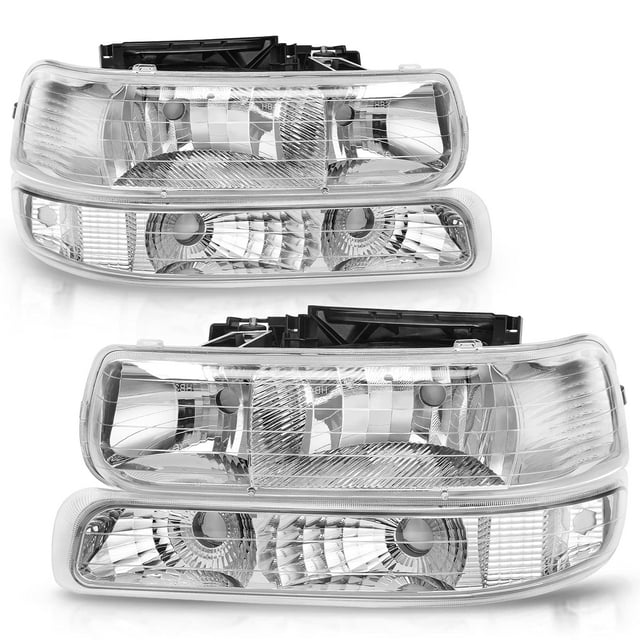 Ledkingdomus Headlights Assembly with Bumper Lights Compatible with