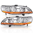 thumbnail image 1 of RVNI Headlights Assembly for Honda Accord 98-02 1998 1999 2000 2001 2002 Chrome Housing Headlamp, 1 of 4