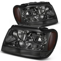 RVNI Headlights Assembly for1999-2004 Jeep Grand Cherokee Smoked
