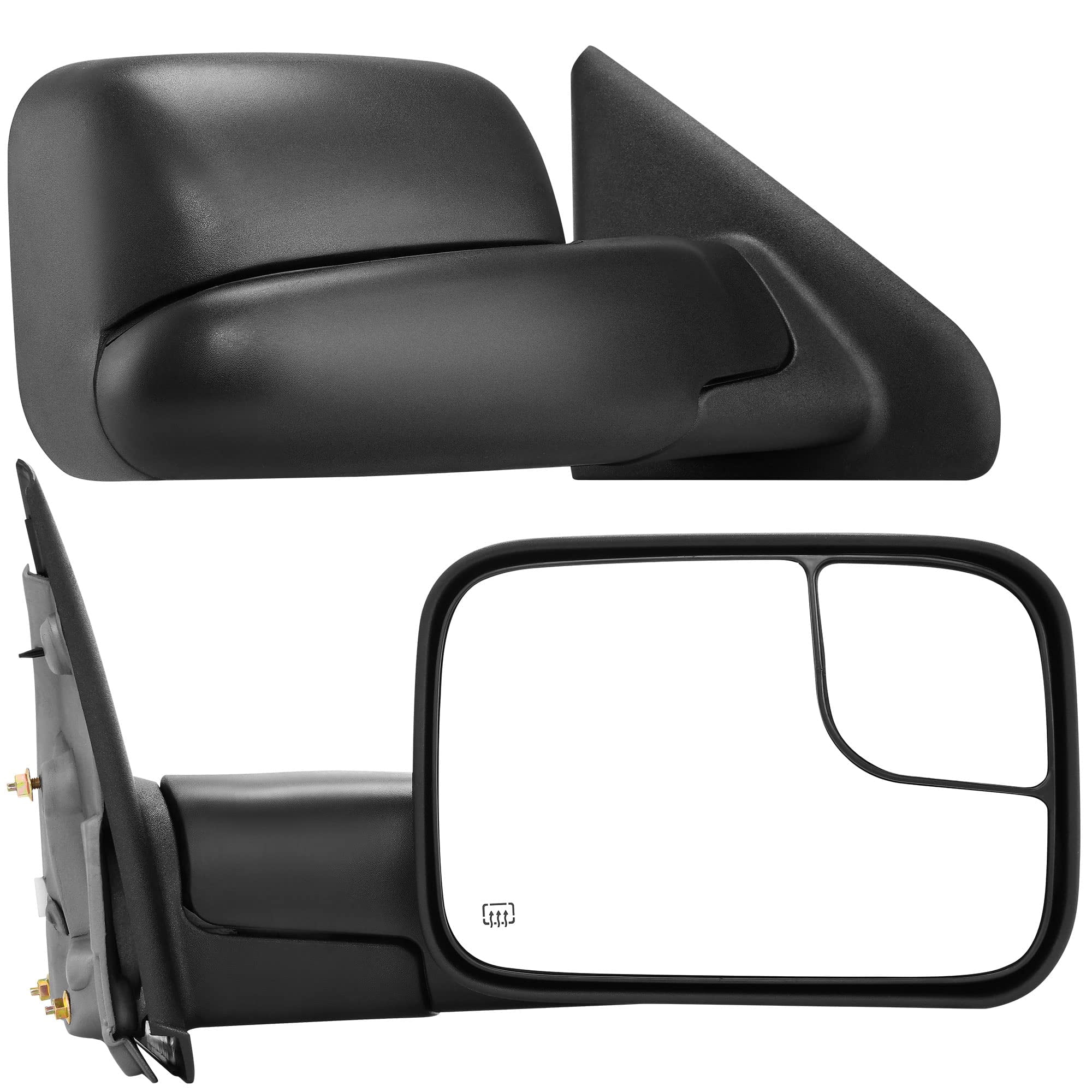 Ledkingdomus Power Heated Tow Mirrors For 02 08 Dodge RAM