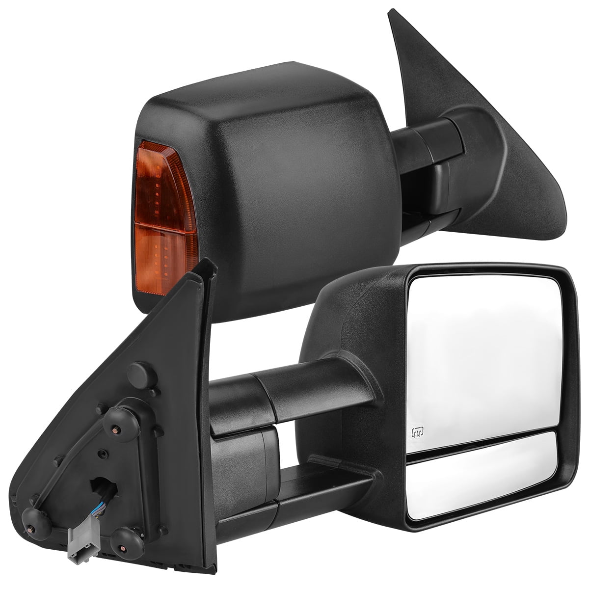 Ledkingdomus Power Heated Tow Mirrors for Toyota 07-17 Tundra 08-17 Sequoia LED Turn Signal