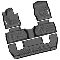 RVNI TPE Floor Mats Set Front And Rear for 2020-2023 2024 2025 Ford Explorer 6 Passenger 1st 2nd and 3rd Row 4-piece All Weather