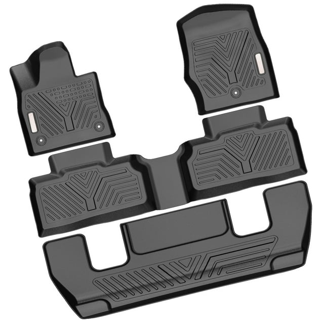 Ledkingdomus TPE Floor Mats Set Front And Rear for 20202023 Ford