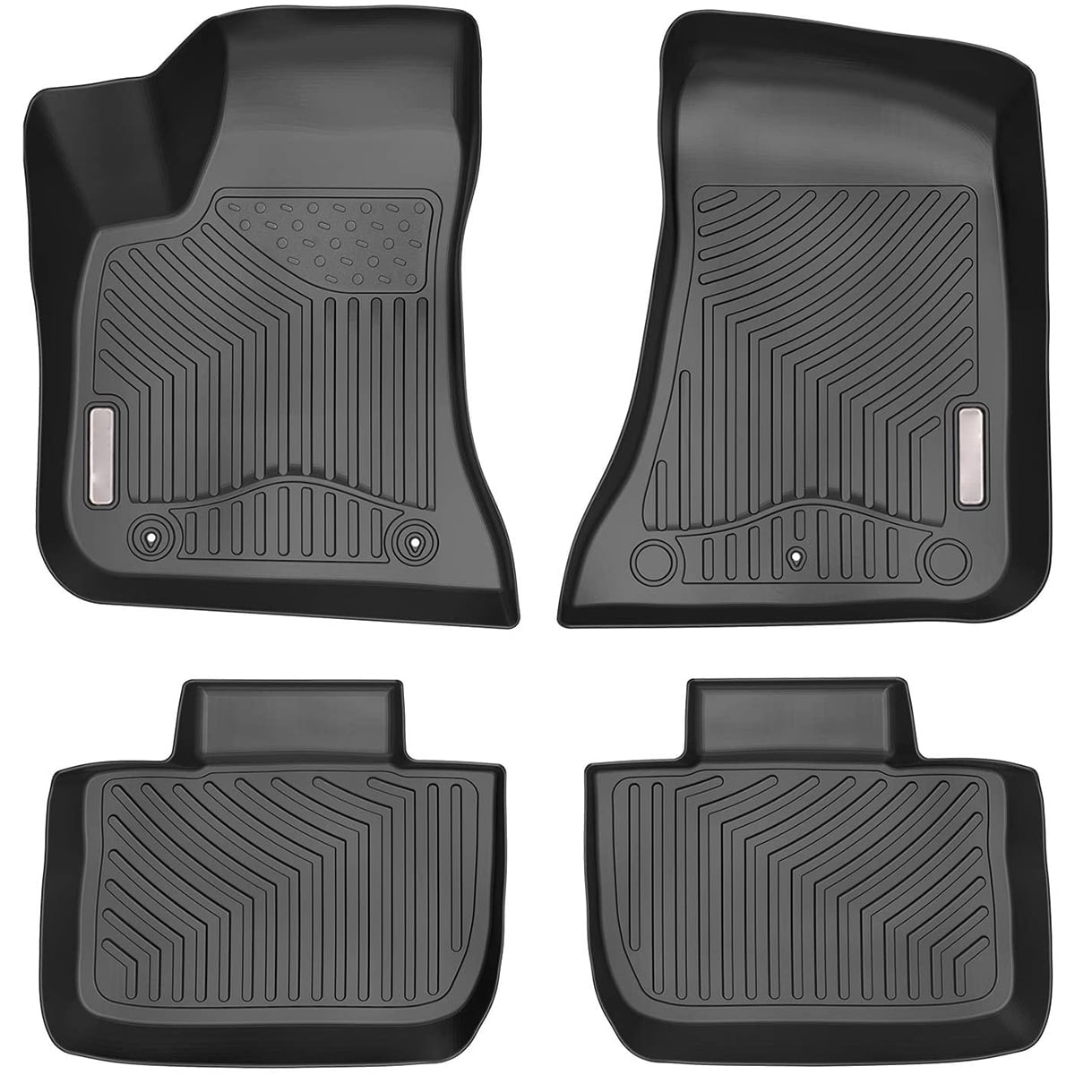 Ledkingdomus TPE Liners Floor Mats fit for 2011-2020 Dodge Charger/Chrysler 300 RWD