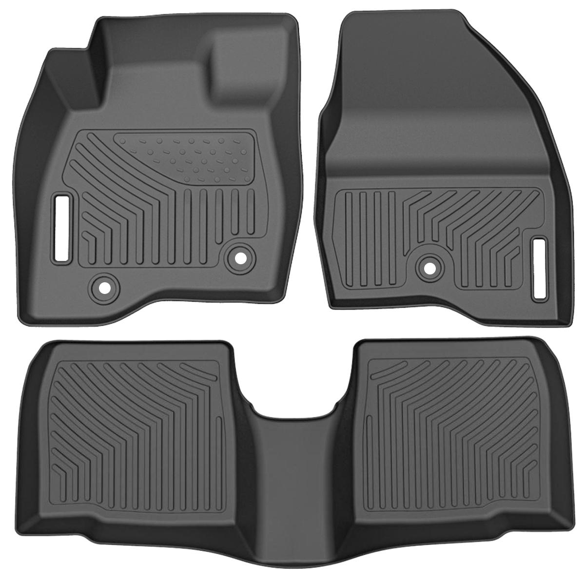 Kraco Best Rubber Floor Mat, 4Pack