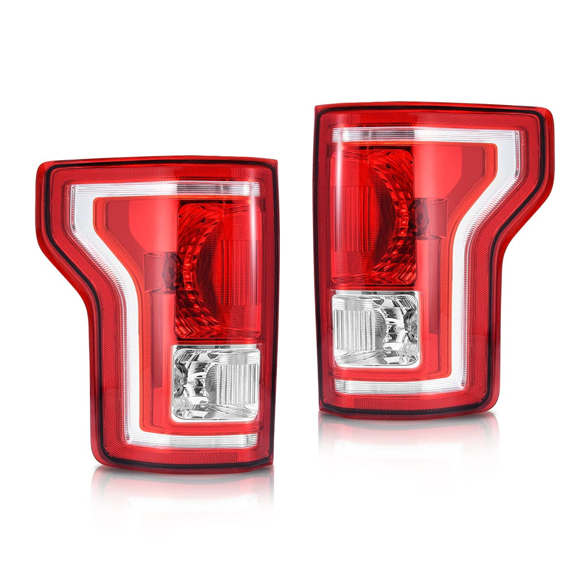 Ledkingdomus Tail Lights Assembly Compatible with 2015 2016 2017 Ford F