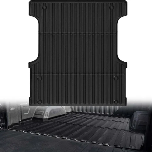 RVNI Truck Bed Mat for 2022 2023 2024 2025 Toyota Tundra CrewMax 5.5FT Pickup Bed Liner TPE All Weather Protection