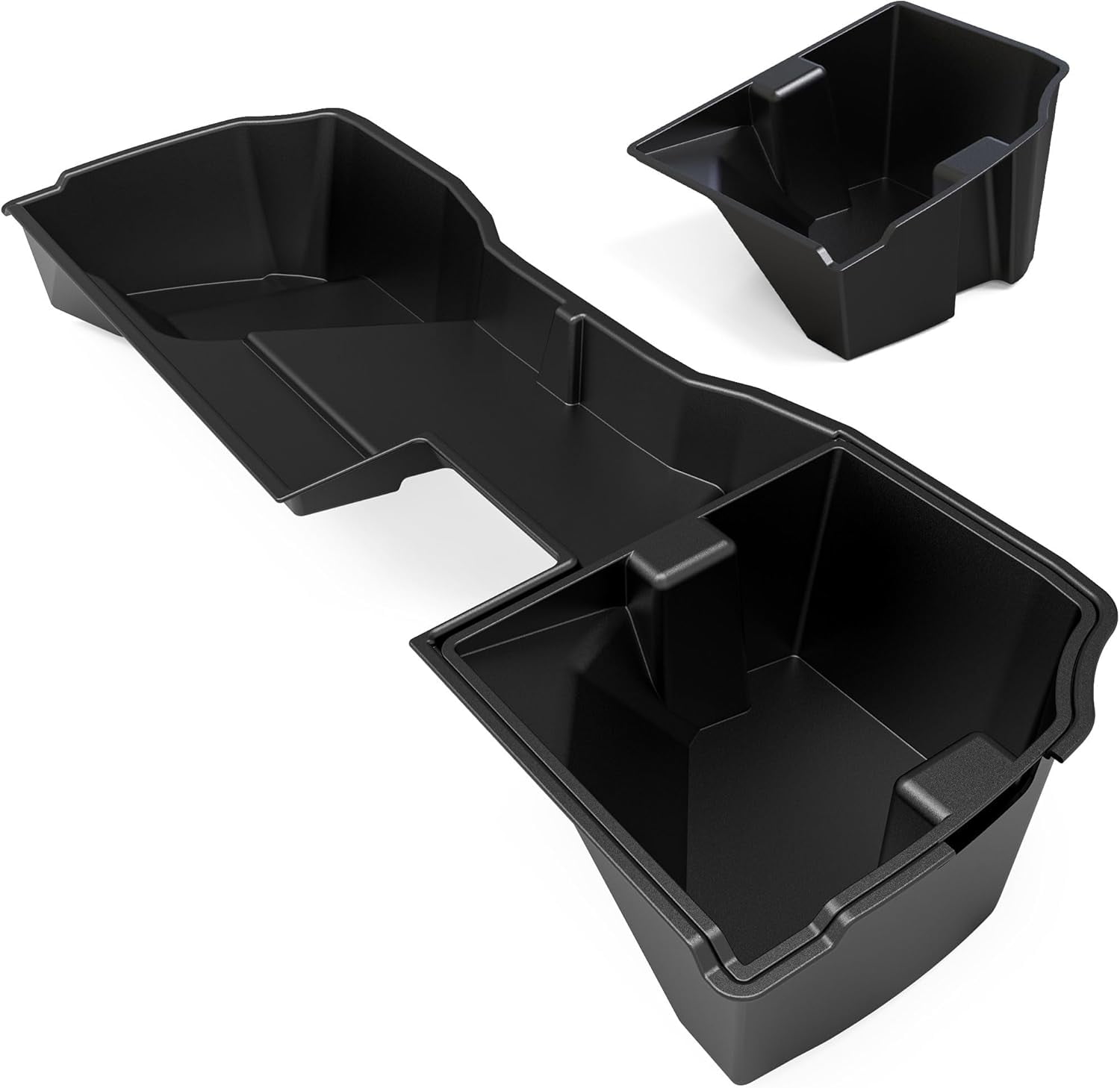 Ledkingdomus Under Seat Storage Box 2in1 Max Organizer for 2014-2018 Chevrolet Silverado/GMC Sierra 1500 Double Cab/15-19 2500HD/3500HD