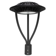 Ledsion 2PT-80-100-120-150W-XXK-U 3W CCT Tunable Philip Chip UL Driver & 5000K Post Top Light with Photocell, Black
