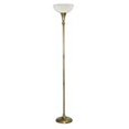 thumbnail image 1 of Ledu Corporation LEDL9003 Antique Floor Lamp- Torchiere- Alabaster Shade- 68in.H- Brass, 1 of 2