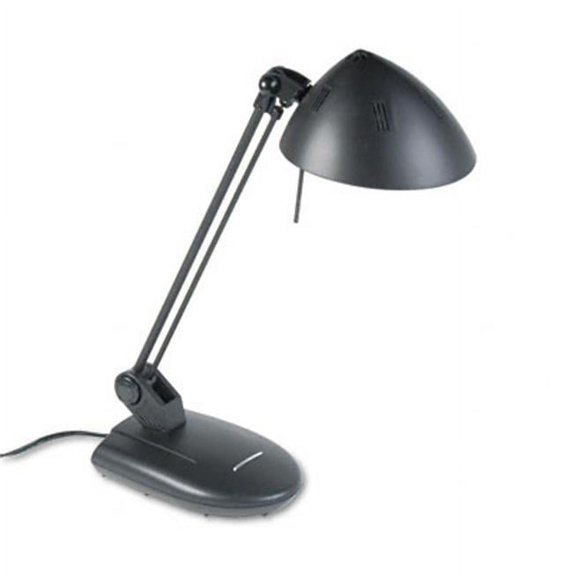 Ledu High-Output Three-Level Halogen Desk Lamp 17 Reach Matte Black