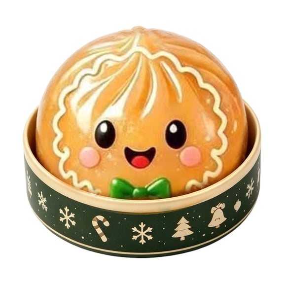 Ledyu Christmas Dumplings Slow Rising Toys 6 Collectible Xmas Character Designs Santa Snowman Reindeer Stress Sensory Toy Christmas Stocking St, OTHER