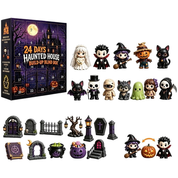 Ledyu Good Timer 2 Minute Sand Timer Small Timer Knob Countdown to Retirement Clock DIY Set Create Your Own 24 Day Halloween DIY Arrival Calendar Box Halloween Decoration SetBlue