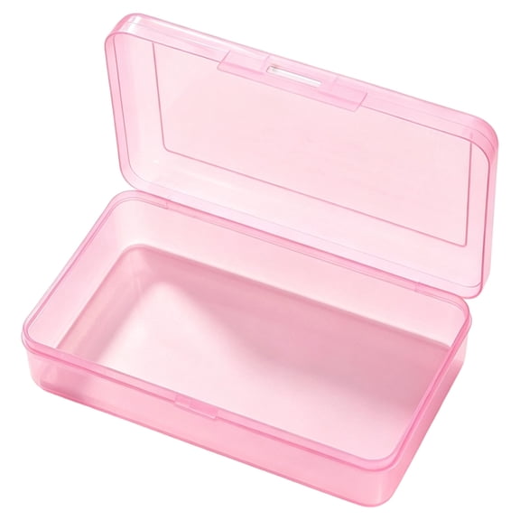 Ledyu Pencil Box Large Capacity Plastic Pencil Case Boxes Hard Pencil Case Crayon Box With Tight Lid Plastic Pencil Boxes Supply Boxes For Boys School Classroom Fall Savings, Pink