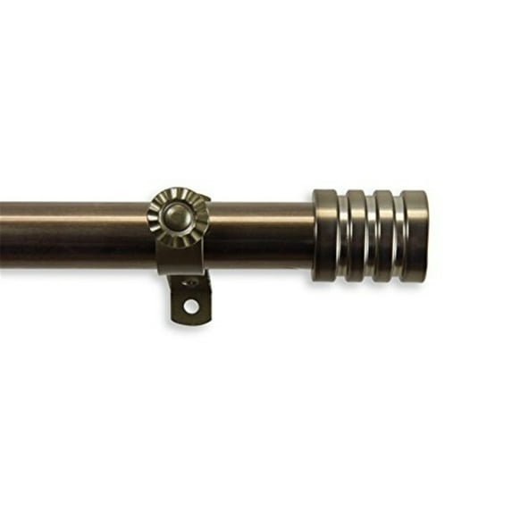 Lee 13/16 inch Curtain Rod-Color:Antique Brass,Size:66-120"