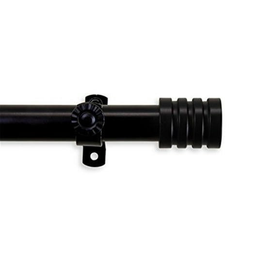 Lee 13/16 inch Curtain Rod-Color:Black,Size:48-84"